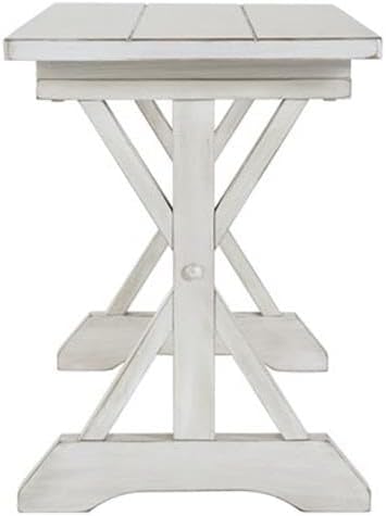 Boraam Jamestown Backless Dining Room Bench, Antique White