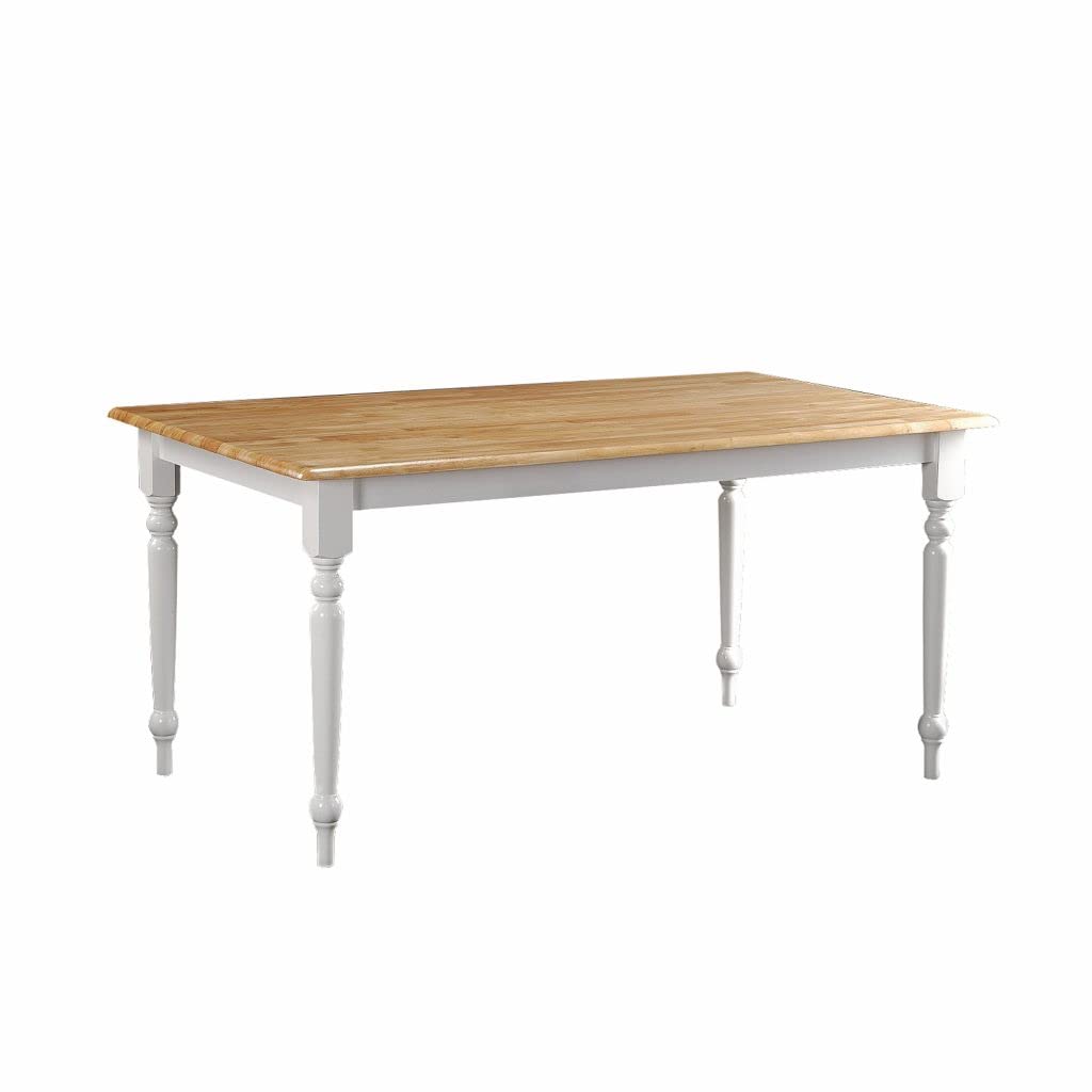 Boraam Farmhouse Table, White/Natural